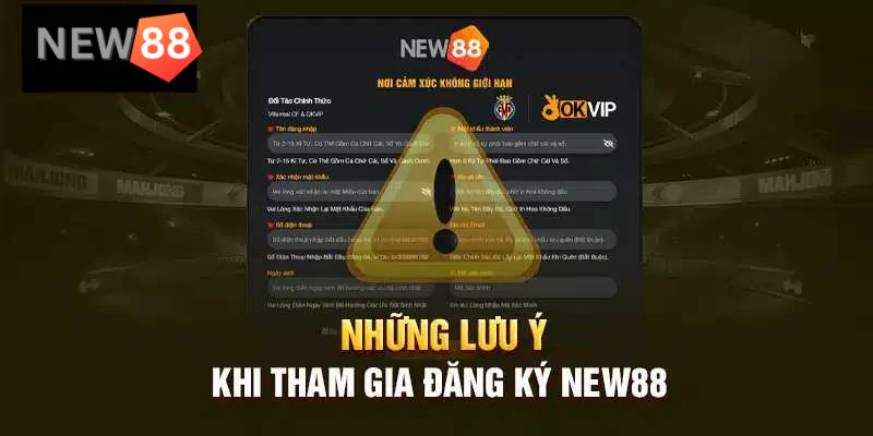 Câu hỏi thường gặp tại New88 - Tổng hợp thắc mắc và giải đáp Lưu ý gì khi đăng ký New88?